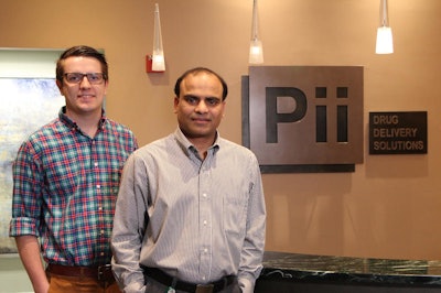 Alex Chase asociado de Validación de Pii, y Koshy George, director asociado de Validación y Transferencia de Tecnología, de Pii.