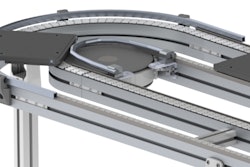 Transportador inteligente de doble carril de FlexLink.