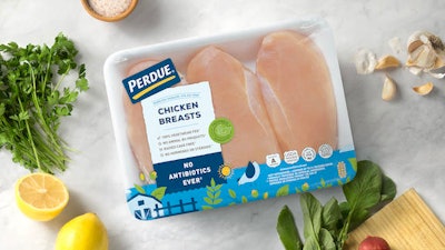 Nuevo envase para pollo fresco y tierno, de Perdue, lanzado en septiembre 2018.