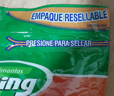 Nuevo zipper para empaque resellable de granola, de Alimentos Toning, en Colombia.