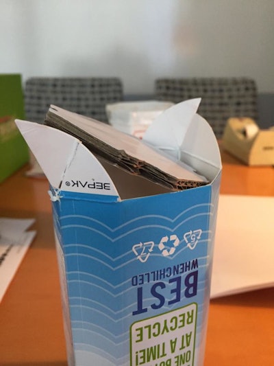 Base corrugada de doble pared