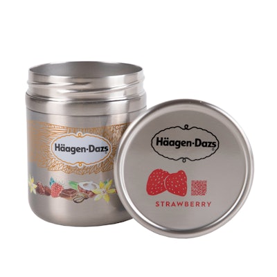 Nuevo envase reutilizable de Häagen-Dazs.