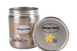 Nuevo envase de doble pared de acero de Häagen-Dazs, en el marco de Loop.