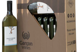 Nueva caja plana de 10 botellas, vista lateral.