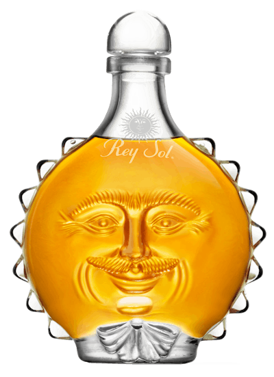 Botella de tequila Rey Sol de Casa San Matías