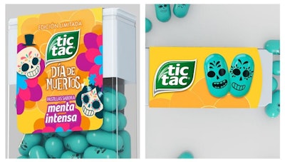 Las mentas de TicTac también llevaban impresas la imagen de una calavera.