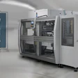 Máquina encartonadora wrap-around compacta, modelo WPS, de SMI Group.