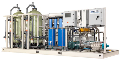 Los sistemas de ósmosis inversa de FCI Watermaker utilizan groov EPIC para ofrecer servicios de gestión remota de activos a los clientes.