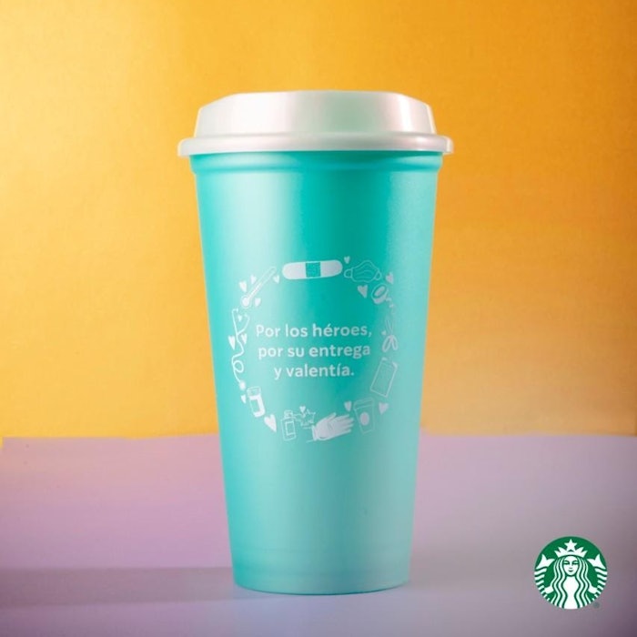 Starbucks México rinde homenaje a los profesionales de la salud con vaso de edición limitada