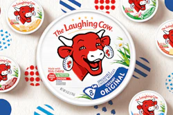 Vaca que ríe actualizada transmite alegría de comer botanas