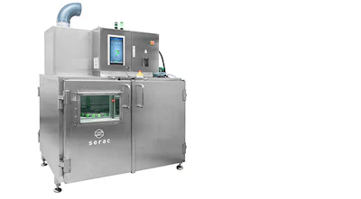 Esterilización de tapas con haz de electrones, y baja energía