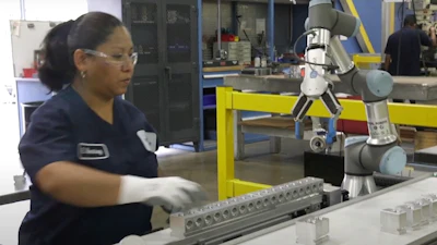 Pinzas para robots colaborativos ayudan a automatizar producción de colectores hidráulicos