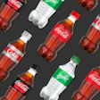 Botellas de pet reciclado de Coca-Cola