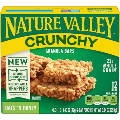 Nature Valley es el primero en la categoría de botanas con película 100% reciclable