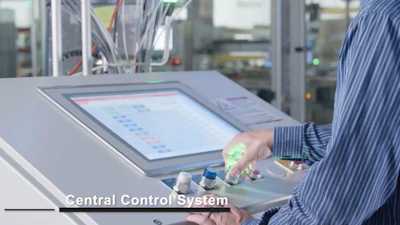 El Sistema de Control Central MGS ofrece control y monitoreo centralizados para toda la línea, así como la integración final del Sistema de Serialización Optel.