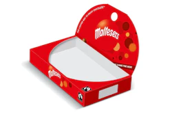 Mars ha quitado el recubrimiento de película de PE negro de su caja de dulces Maltesers, reemplazándolo con una lámina de barrera recubierta de dispersión de Metsä Board.