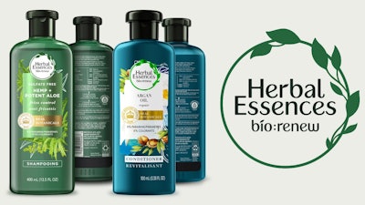 Herbal Essences será la primera marca de P&G en utilizar plástico reciclado molecular, Eastman Renew, en sus envases.