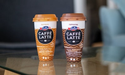 A partir de septiembre de 2021, Emmi comenzó a ofrecer su línea de café helado Caffè Latte listo para consumo, en el Reino Unido, en envases hechos con un 30% de PP reciclado químicamente.