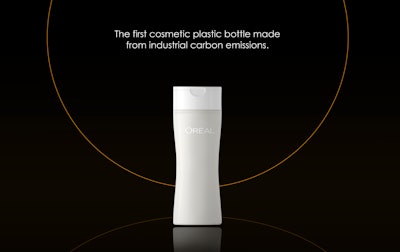 L'Oréal ha producido un prototipo de botella de cosméticos que está hecha de un polietileno creado a partir del reciclaje de emisiones de carbono.