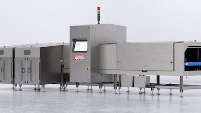 Con más 6 metros de largo, la G40 XL procesará bolsas de croquetas de comida para mascotas que pesen de 5 a 25 kg y midan hasta 3,3 pies de largo en posición plana, a una velocidad de 800 bolsas por hora.