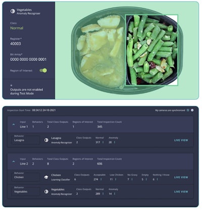 El software Vision Inspection Automation (VIA) de Neurala ayudó a apetito a construir cerebros que detectan anomalías en tan solo 10 minutos. Como resultado, apetito puede descubrir lo que falta en las bandejas de comida únicas e identificar tendencias en los componentes que faltan.