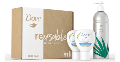 kit reutilizable de gel de baño Dove