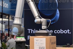UR20 en acción durante su debut en la feria Automática en Alemania, el 21 de junio de 2022.