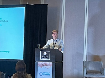 Axel Darut, durante su reciente presentación en 'Sustainability in Packaging Latin America 2022', en Ciudad de México.