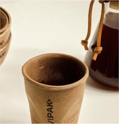 Vaso comestible y biodegradable de Uuvipak.