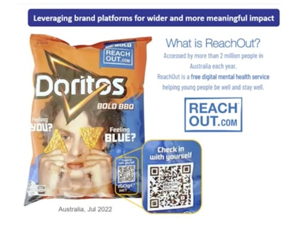 Entre las tendencias de la industria de alimentos sobresale la integración de alimentos y experiencias digitales, como demuestra la asociación de Doritos con servicios digitales de salud mental.