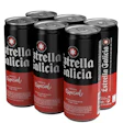Los puntos de adhesivo de cada unión entre las 6 latas le evitan a Estrella Galicia los multiempaques de cartón heredados.