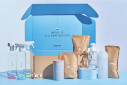 Blueland fue una de las primeras marcas en adoptar el uso de envases recargables/reutilizables, ofreciendo un sistema de relleno en el hogar para productos de limpieza.