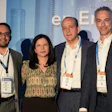 De izquierda a derecha, Eduardo Montes, director de Automatización en Festo México; Lilián Robayo, editora en jefe de Mundo PMMI; Enrique Bojórquez, presidente de Sucroliq, empresa mexicana dedicada a elaboración y refinación de edulcorantes, con un énfasis en la implementación de tecnologías automatizadas para su producción. En México, Bojórquez patentó la tecnología de producción de azúcar líquido y automatizó al 100 % los procesos de su planta en Irapuato, Guanajuato; y Alejandro Preinfalk, director ejecutivo de Siemens para México, Centroamérica y el Caribe, y presidente de la Comisión 'México 4.0' y de la Cámara México-Alemana de Comercio e Industria, durante panel Keynotes EXPO PACK 2023.