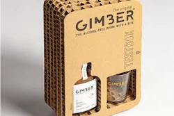 La empresa fabricante de bebidas sin alcohol Gimber empaca en solución de panal corrugado Reboard de 3Motion.