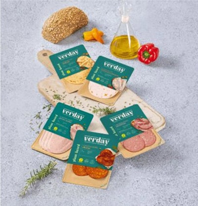 La gama de productos cárnicos de origen vegetal Verday de Noel Alimentaria ahora se envasa en bandejas de papel.