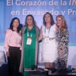 De izquierda a derecha, Lilián Robayo, editora en jefe de Mundo PMMI; Marcela Martínez, la primera mujer en presidir en México la Cámara Nacional de la Industria del Maíz Industrializado y directora de Asuntos Públicos y Regulatorios en Ingredion México; Elisa Gutiérrez, actual vicepresidenta de operaciones en Casa Herradura - Brown-Forman; y Montserrat Cerf, presidenta del Capítulo Latinoamericano de la PPWLN y directora de Ventas Internacionales en Polypack.