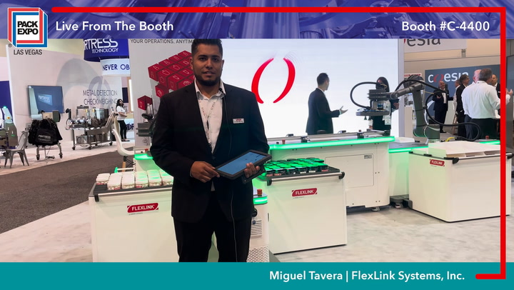 Flexlink Revela Brixx En Pack Expo, Innovaci&oacute;n Flexible De Robots Y Transportadores Para Co Packing