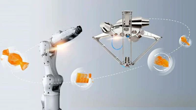 Robot KR DELTA con diseño higiénico.