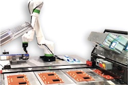 Robótica de embalaje: Cargador de blíster TaskMate Robotic Systems de ESS Technologies.
