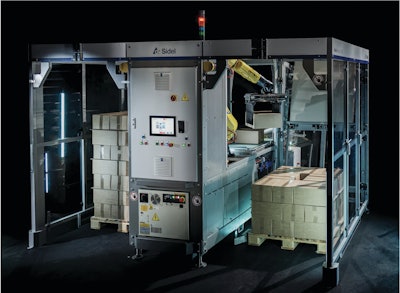 Robótica de embalaje: paletizador RoboAccess_Pal S de Sidel.