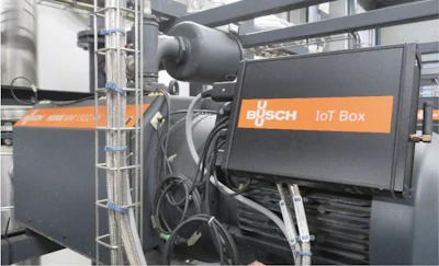 Otto, los servicios digitales de Busch, conecta completamente el sistema de bomba de vacío.