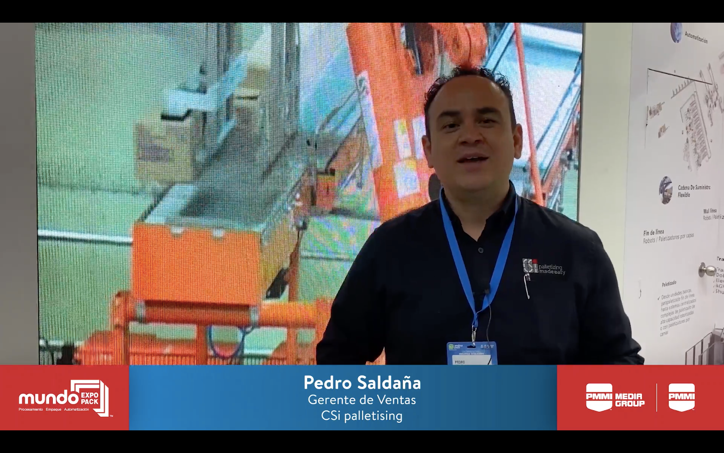 Pedro Salda&ntilde;a, gerente de ventas de CSi palletising
