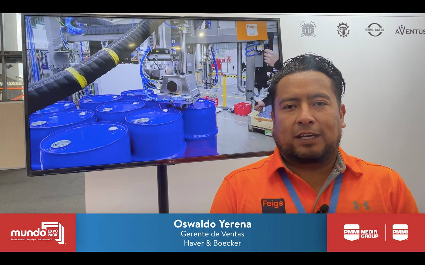 Oswaldo Yerena, gerente de ventas, Haver & Boecker