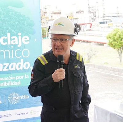 Juan Diego Mejía, presidente de Esenttia, destacó al respecto la importancia de esta iniciativa en el avance hacia la consolidación de un modelo de economía circular.