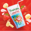 El empaque múltiple está diseñado teniendo en cuenta el punto de vista de los padres. La marca confiable y la variedad de productos (batido para niños, no jugo) residen en el empaque, ya que la mitad inferior puede quedar oculta en los refrigeradores minoristas que se encuentran en los estantes de las vitrinas refrigeradas.