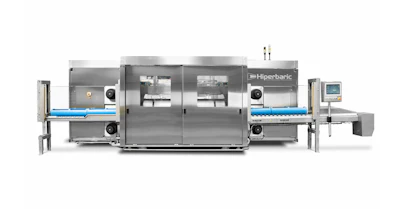 Ventolini cuenta con una máquina Hiperbaric 55, ideal para el procesamiento por alta presión en el mercado de alimentos y bebidas.