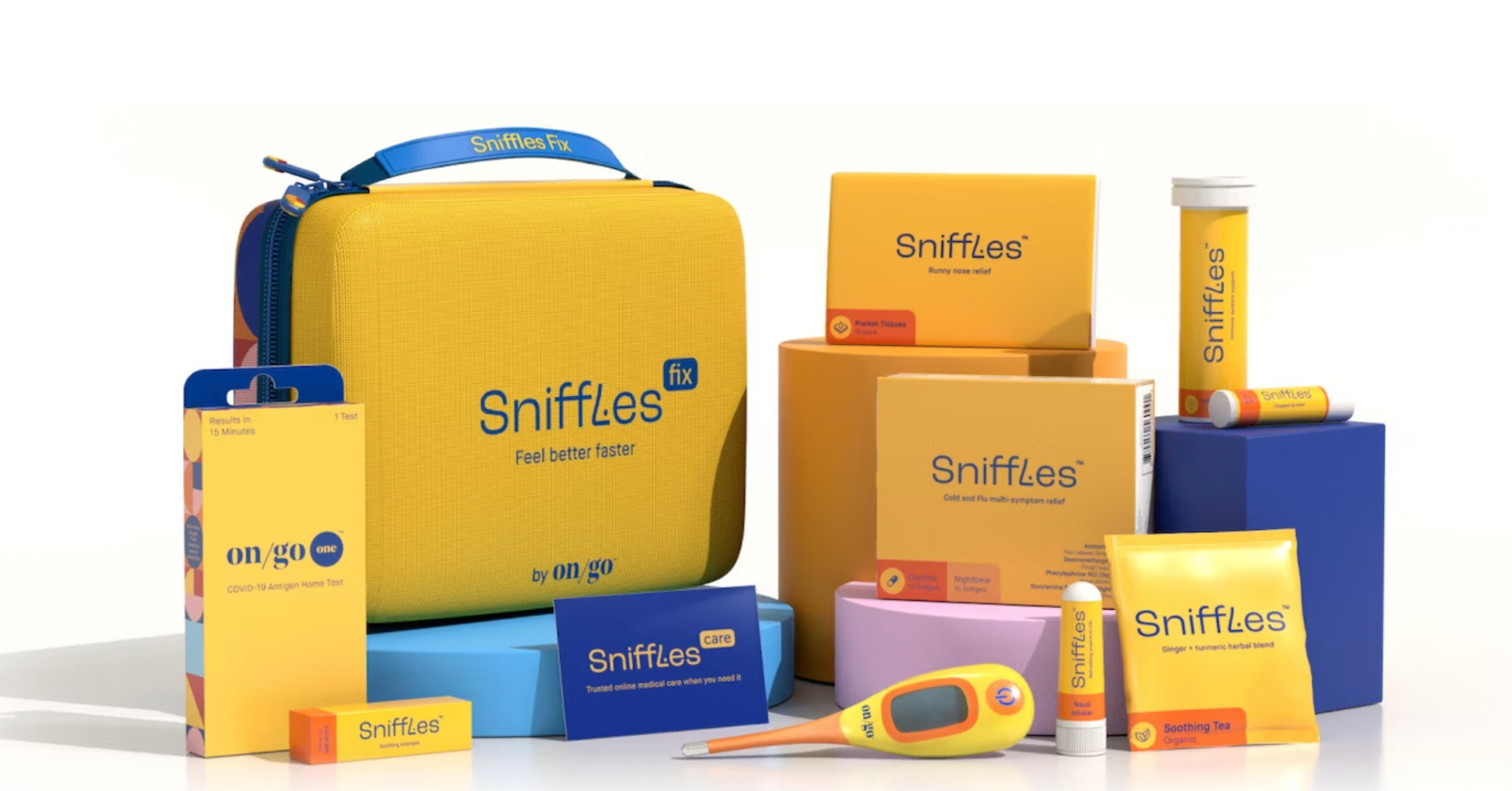 Sniffles est&aacute; dise&ntilde;ado para ser f&aacute;cil de usar e incluye un c&oacute;digo QR de enlace profundo inteligente (que les env&iacute;a a los usuarios directamente a una aplicaci&oacute;n en lugar de a un sitio web) que incluye una experiencia de telesalud con descuento para fomentar la adherencia del paciente.