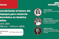 El seminario digital 'Descubriendo el futuro del empaque para comercio electrónico en América Latina' es un evento organizado por EXPO PACK y Mundo EXPO PACK.