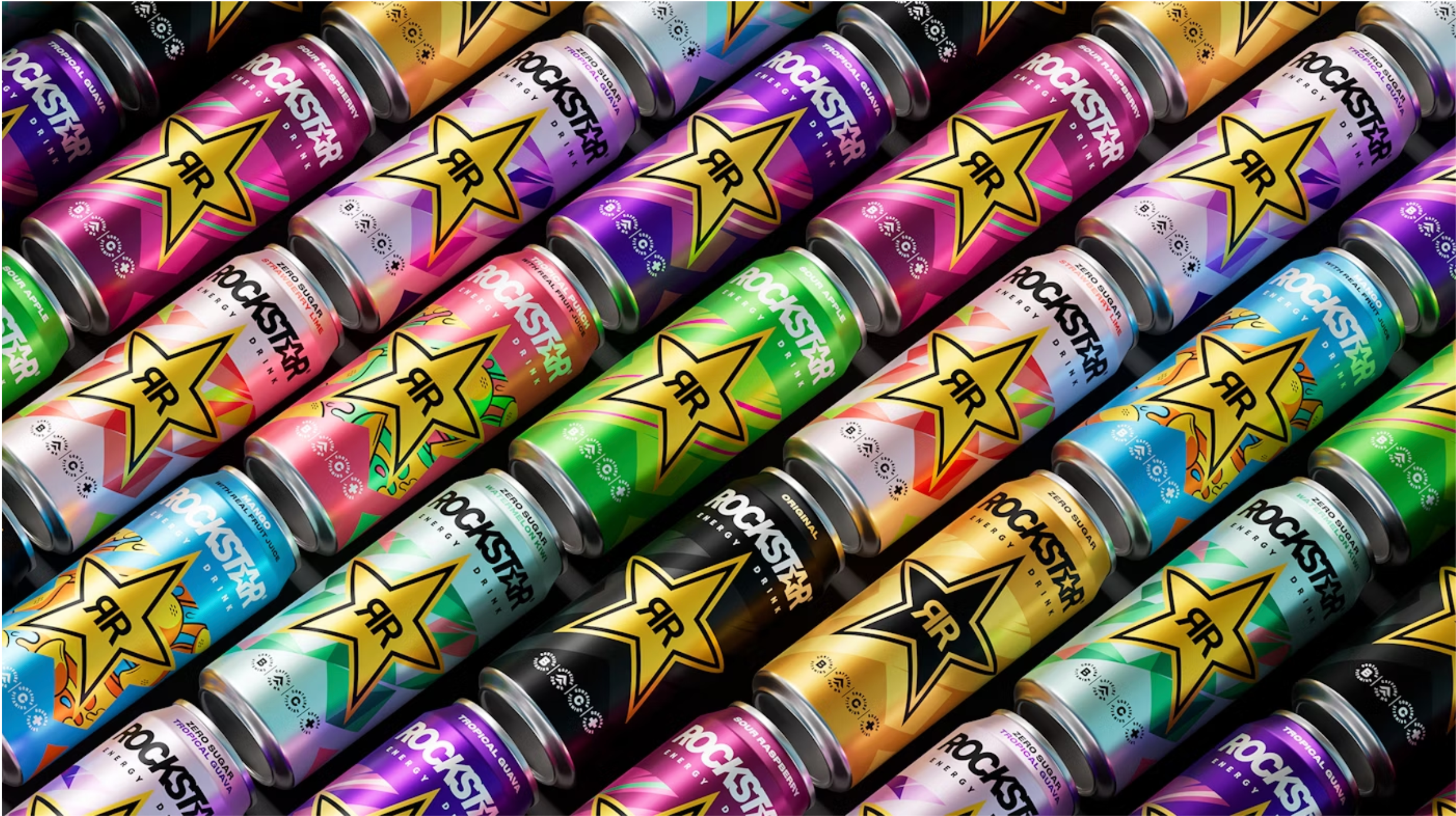 La apariencia fresca, m&aacute;s consistente y unificada se extender&aacute; a todos los sabores internacionales de Rockstar Energy en campa&ntilde;as de m&uacute;ltiples puntos de contacto y a cualquier otro lugar donde se encuentre Rockstar en 2024.