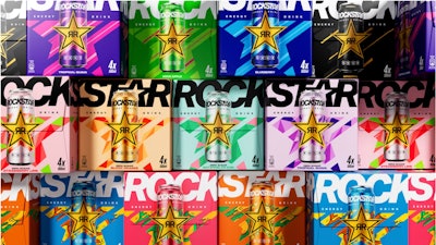 Rockstar también ofrece un formato de caja de cuatro paquetes que refleja el diseño renovado.